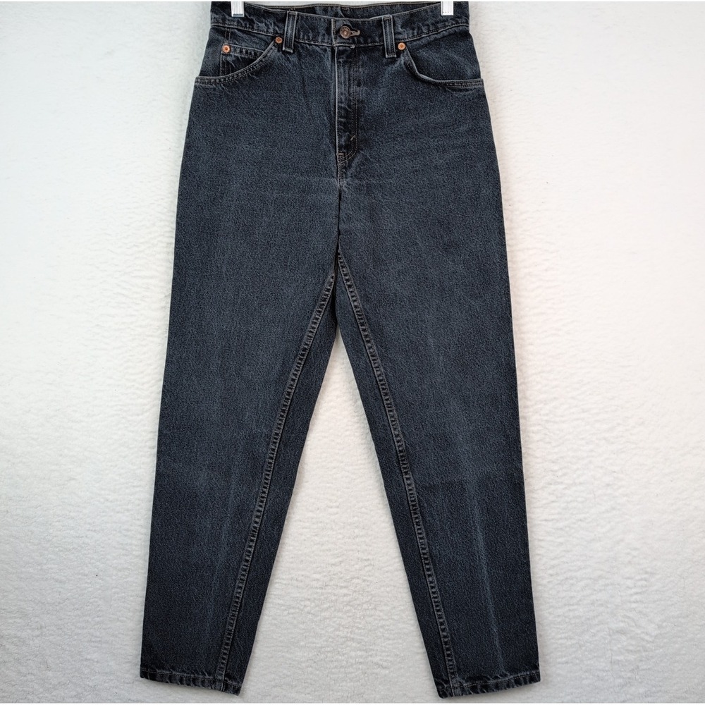 Vintage Levis 10950 Orange Tab Jeans Womens 9 Dark Wash 90s USA Relaxed Tapered